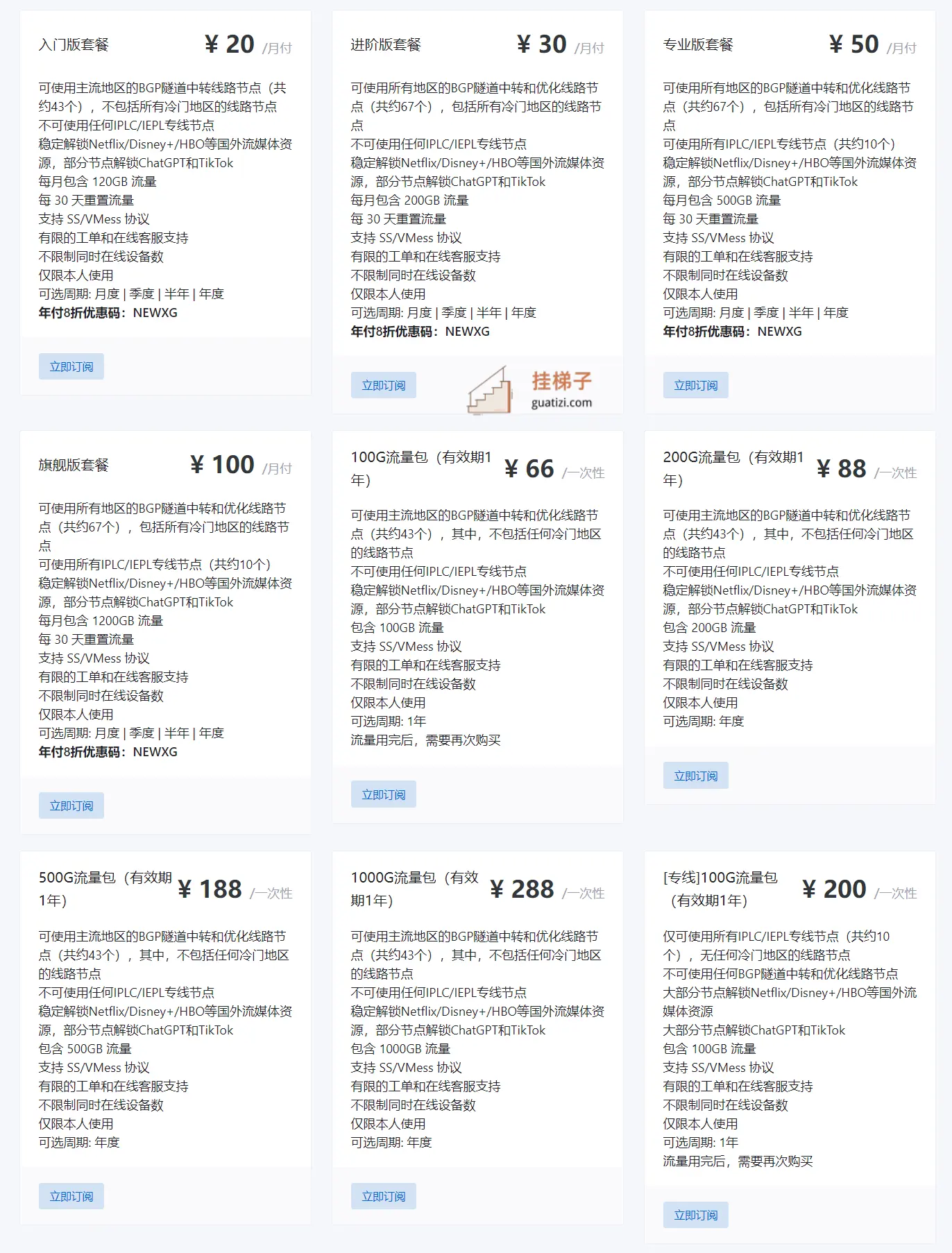 xgcloud机场订阅价格 xgcloud机场订阅价格