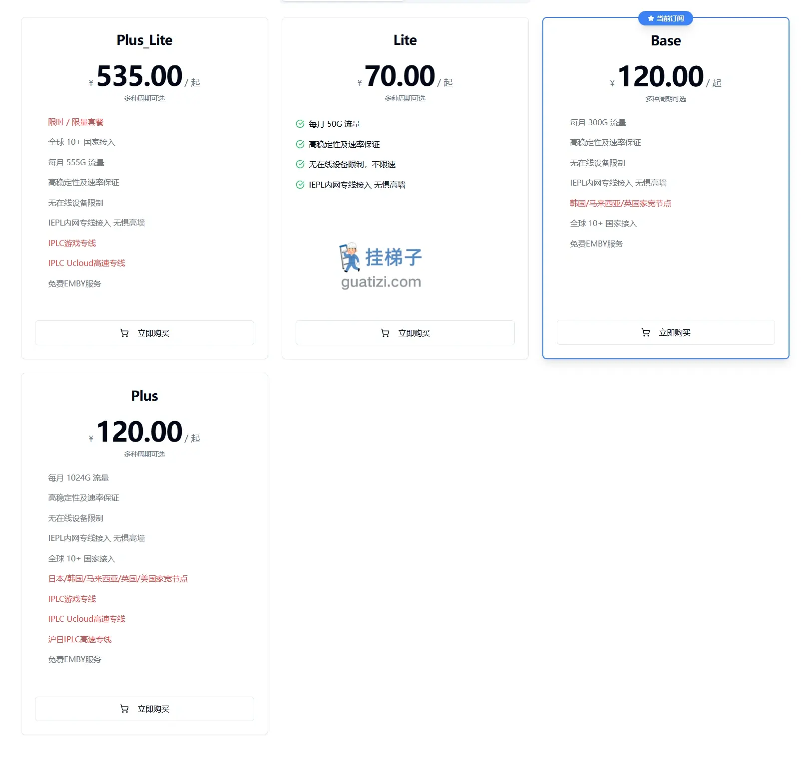 ENET 机场订阅价格表 ENET 机场订阅价格表