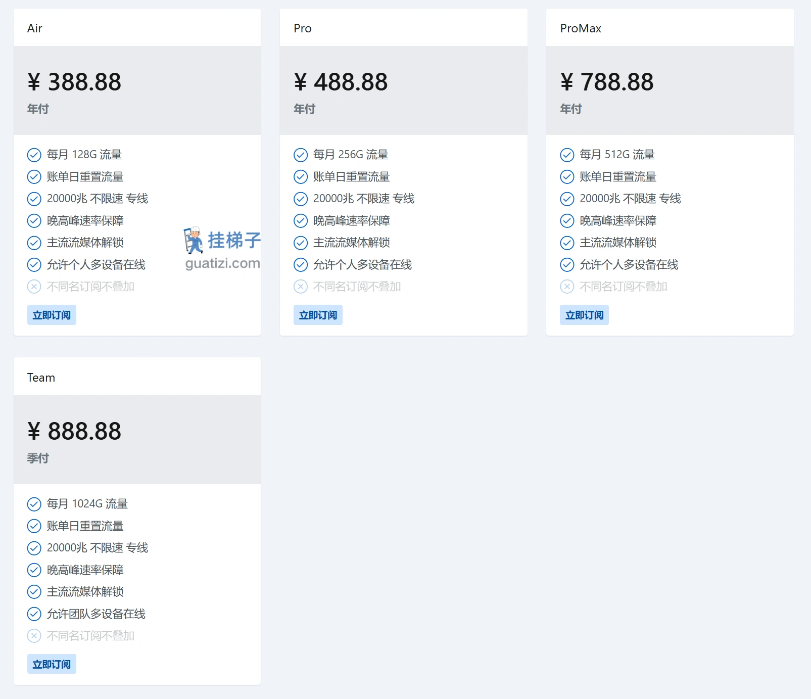 电波星云 WaveNebula 2026 最新的订阅价格表 电波星云 WaveNebula 2026 最新的订阅价格表